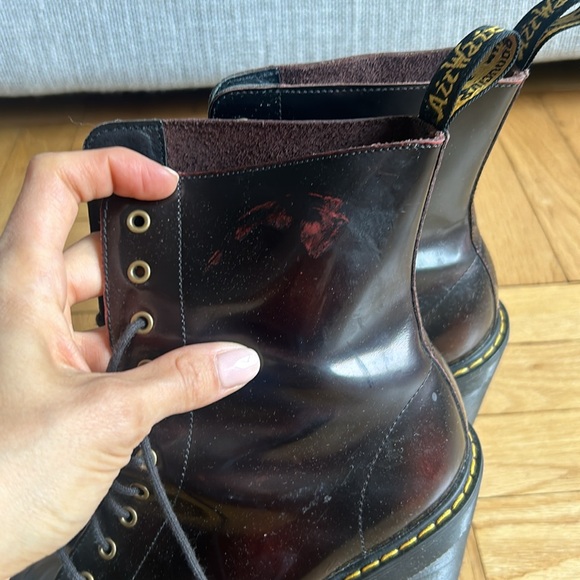 Dr. Martens Red Heeled Kendra Boots Women's Size 9 EU41 Arcadia Leather … - Picture 12 of 17